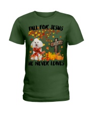 Poodle 2-CS3252-Fall For Jesus Ladies T-Shirt tile