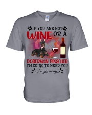 Doberman Pinscher-CS4110-To Need You V-Neck T-Shirt tile