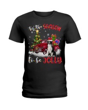 Border Collie 2-CS3821-Tis The Season Ladies T-Shirt tile