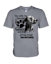 Dalmatian-02-CS1389-My Hardest V-Neck T-Shirt tile