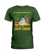 Australian Shepherd-CS4143-Lucky Charm-V2 Ladies T-Shirt tile