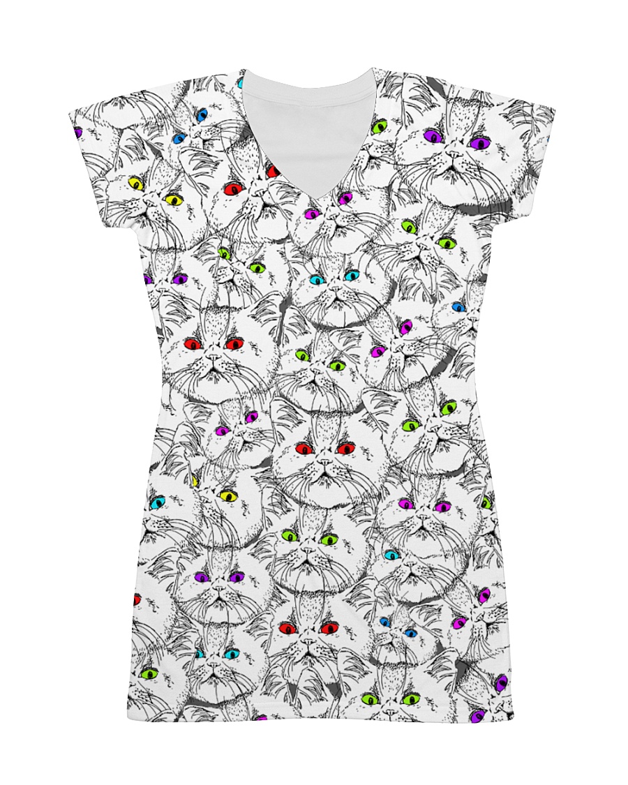 Cat - Eye Color All-over Dress