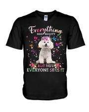 Bichon Frise-DN2299-Everything V-Neck T-Shirt tile