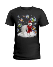 Berger Blanc Suisse-DN2331-Christmas-V11 Ladies T-Shirt tile