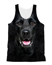 Black Labrador-Face and Hair All-over Unisex Tank thumbnail