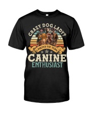 Dachshund-CS2593-Crazy Dog Lady Classic T-Shirt front
