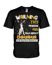 Chihuahua-DN1663-This Person May V-Neck T-Shirt tile