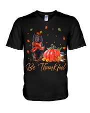 Gordon Setter-CS3570-Be Thankful V-Neck T-Shirt tile