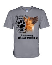 Belgian Malinois-CS1389-My Hardest V-Neck T-Shirt tile
