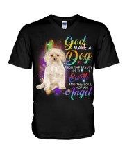 Morkie-CS3869-God Make A Dog V-Neck T-Shirt tile