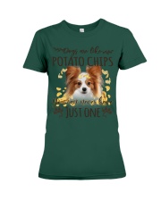 Papillon 2-NT498-Dogs Are Like Premium Fit Ladies Tee tile