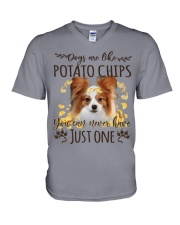 Papillon 2-NT498-Dogs Are Like V-Neck T-Shirt tile