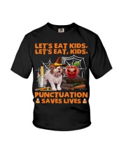 Clumber Spaniel-puppy-CS3763-Let's Eat Kids Youth T-Shirt tile