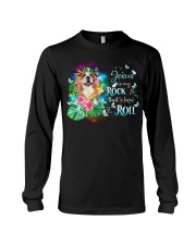 English Bulldog-CS3637-Jesus Is My Rock Long Sleeve Tee tile