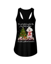 Poodle 2 1-CS3756-Under The Tree Ladies Flowy Tank tile