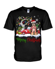 Tibetan Terrier-CS3958-Christmas-V6 V-Neck T-Shirt tile