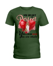 Rough Collie-CS4148-Perfect-V2 Ladies T-Shirt tile