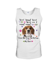 Beagle-NT516-I Love You-V4 Unisex Tank tile