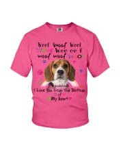 Beagle-NT516-I Love You-V4 Youth T-Shirt tile