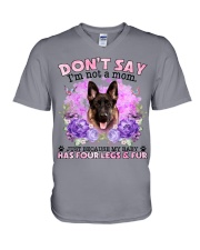 German Shepherd-02-CS4086-Don't Say-V2 V-Neck T-Shirt tile