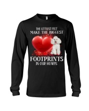 Poodle 2-DN2037-Footprints-V2 Long Sleeve Tee tile