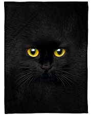 Black Cat Face 3D Large Fleece Blanket - 60" x 80" front