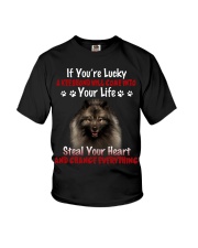 Keeshond-CS3391-If You're Lucky Youth T-Shirt tile