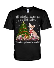 Chihuahua 2-CS3756-Under The Tree V-Neck T-Shirt tile