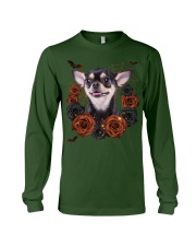 Chihuahua-CS3406-Rose And Dog-V3 Long Sleeve Tee tile