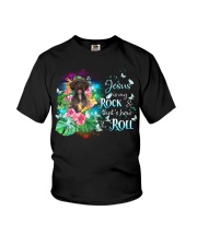Schnoodle-CS3637-Jesus Is My Rock Youth T-Shirt tile