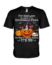 Cavalier King Charles Spaniel-DN2169-For Halloween V-Neck T-Shirt tile