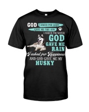 Husky-CS3993-God Gave Me Classic T-Shirt front