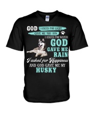 Husky-CS3993-God Gave Me V-Neck T-Shirt tile