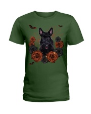 Scottish Terrier-CS3406-Rose And Dog-V3 Ladies T-Shirt tile