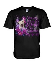 Bull Terrier-DN2375-You Left V-Neck T-Shirt tile