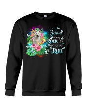 Berger Blanc Suisse-CS3637-Jesus Is My Rock Crewneck Sweatshirt tile