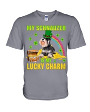 Schnauzer-CS4143-Lucky Charm-V2 V-Neck T-Shirt tile