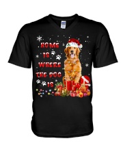 Golden Retriever-CS3646-The Dog-V2 V-Neck T-Shirt tile