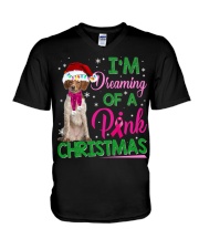 Brittany-CS3724-Pink Christmas V-Neck T-Shirt tile