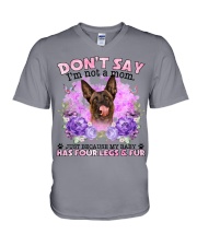 Belgian Malinois-CS4086-Don't Say-V2 V-Neck T-Shirt tile