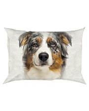 Australian Shepherd-Face and Hair Rectangular Pillowcase thumbnail