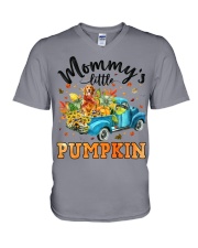 Golden Retriever-CS3319-Pumpkin-V2 V-Neck T-Shirt tile