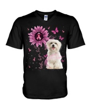 Maltese-CS3145-Faith-Hope-Love V-Neck T-Shirt tile