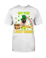 Pug 2-CS4143-Lucky Charm-V2 Classic T-Shirt front