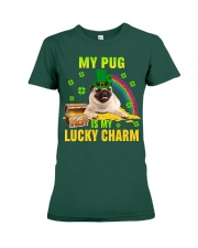 Pug 2-CS4143-Lucky Charm-V2 Premium Fit Ladies Tee tile