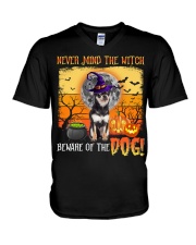 Chihuahua 3 -DN1915-Never Mind V-Neck T-Shirt tile