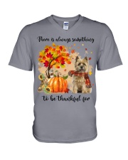 Cairn Terrier-CS3266-Thankful For-V2 V-Neck T-Shirt tile