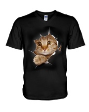 CAT - 3D V-Neck T-Shirt thumbnail