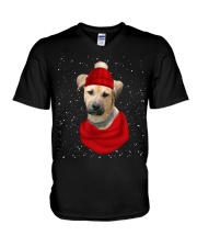 Blackmouth Cur-CS3617-Christmas Dog-V17 V-Neck T-Shirt tile