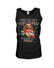 Vizsla-CS3992-I Asked God-V4 Unisex Tank tile